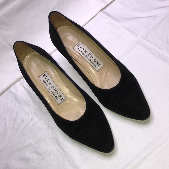 Evan-Picone “Grace,” Black Arianna Silk Pumps/Heels, W7.5M, w/3” heel - Picture 15 of 15